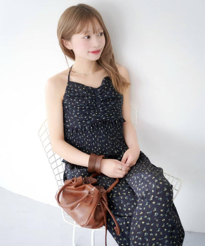 Kastane 褶皺碎花連身褲 - Image 5
