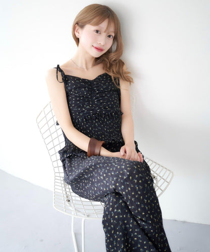 Kastane 褶皺碎花連身褲 - Image 6