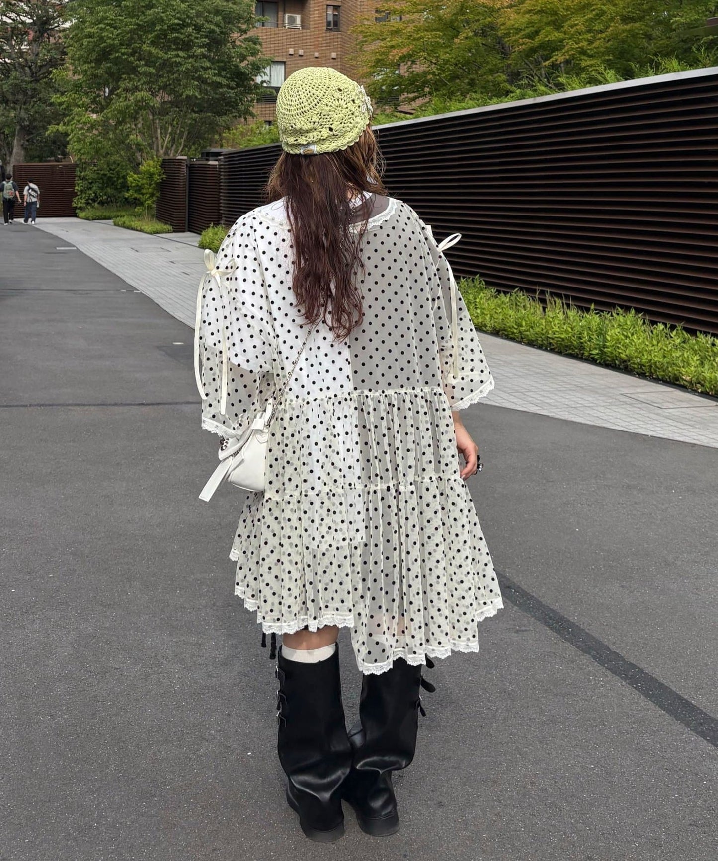 CIAOPANIC 波點薄紗Remakte T-shirt 裙 - Image 10