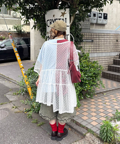 CIAOPANIC 波點薄紗Remakte T-shirt 裙 - Image 20