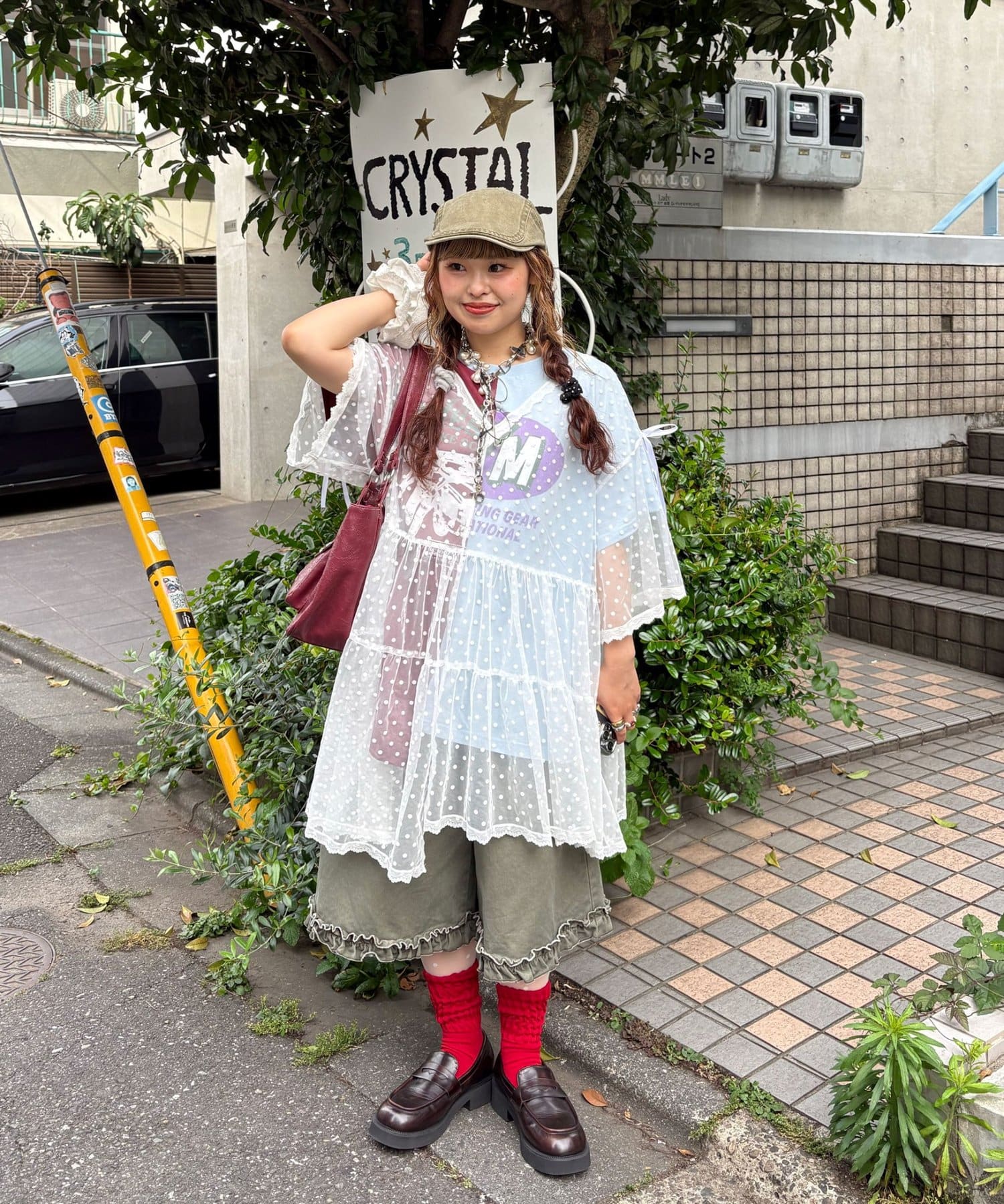CIAOPANIC 波點薄紗Remakte T-shirt 裙 - Image 18