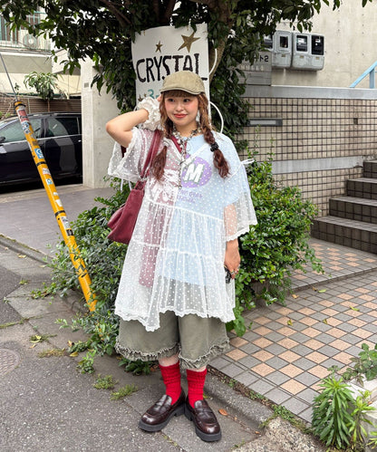 CIAOPANIC 波點薄紗Remakte T-shirt 裙 - Image 18