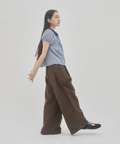 umm. By Discoat 圓領泡泡袖Blouse with bow tie - Image 19