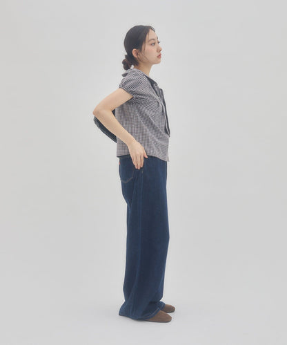 umm. By Discoat 圓領泡泡袖Blouse with bow tie - Image 30
