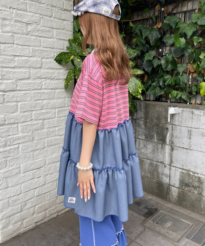 HELLO.SANFRANCISCO 荷葉邊領條紋rugby shirt tunic - Image 19