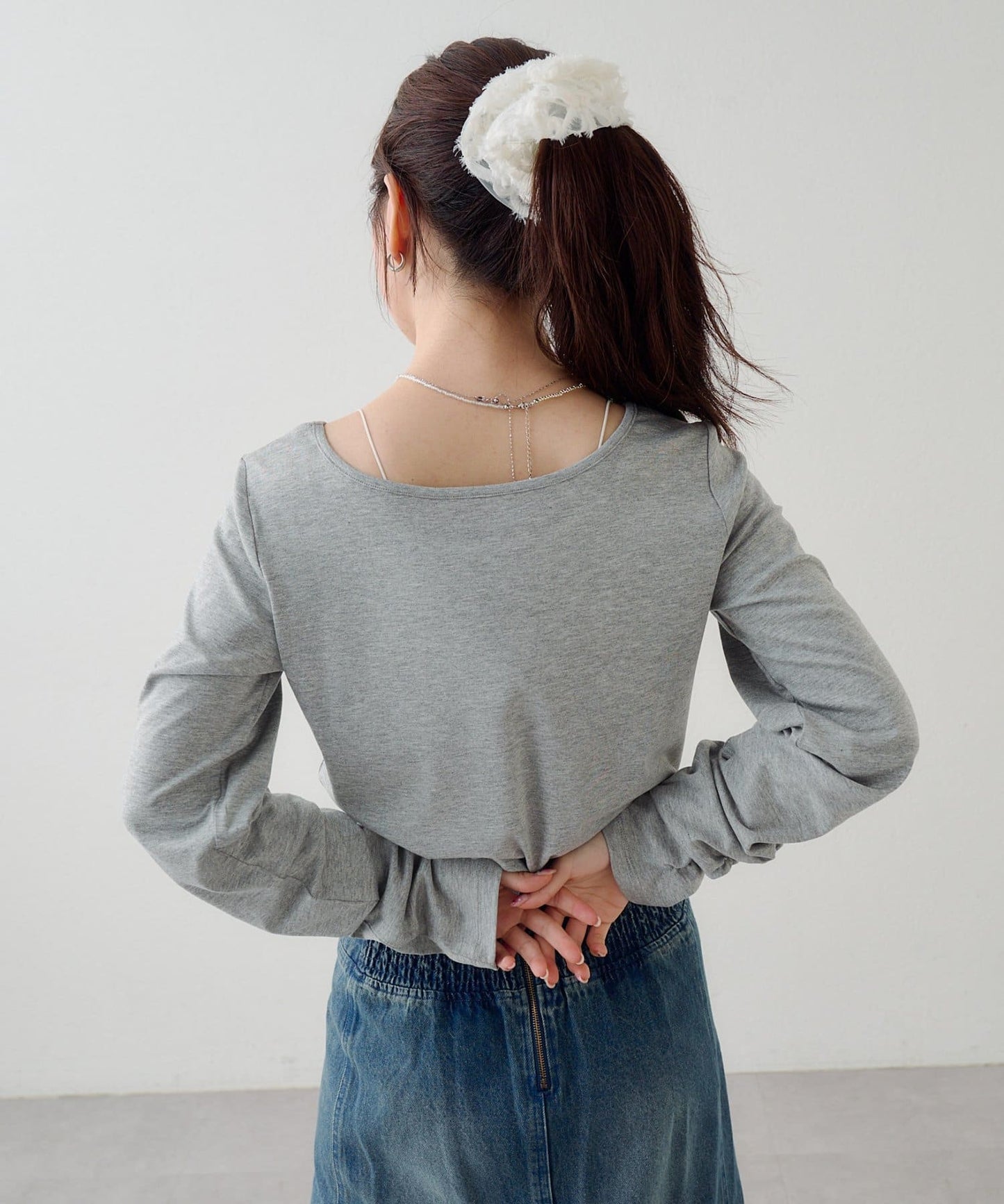 [2件SET] Kastane Sheer Layered Tee - Image 17