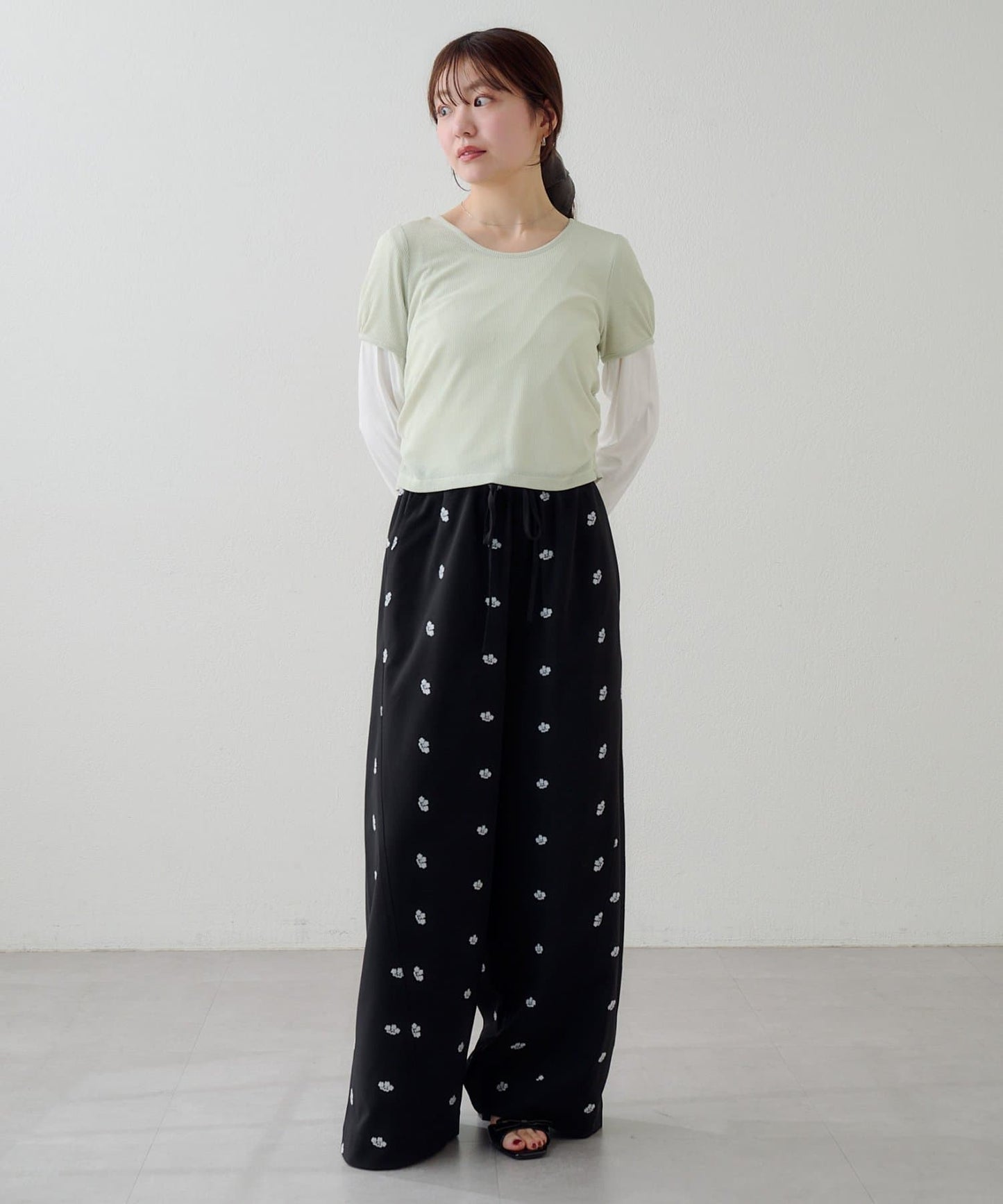 [2件SET] Kastane Sheer Layered Tee - Image 27