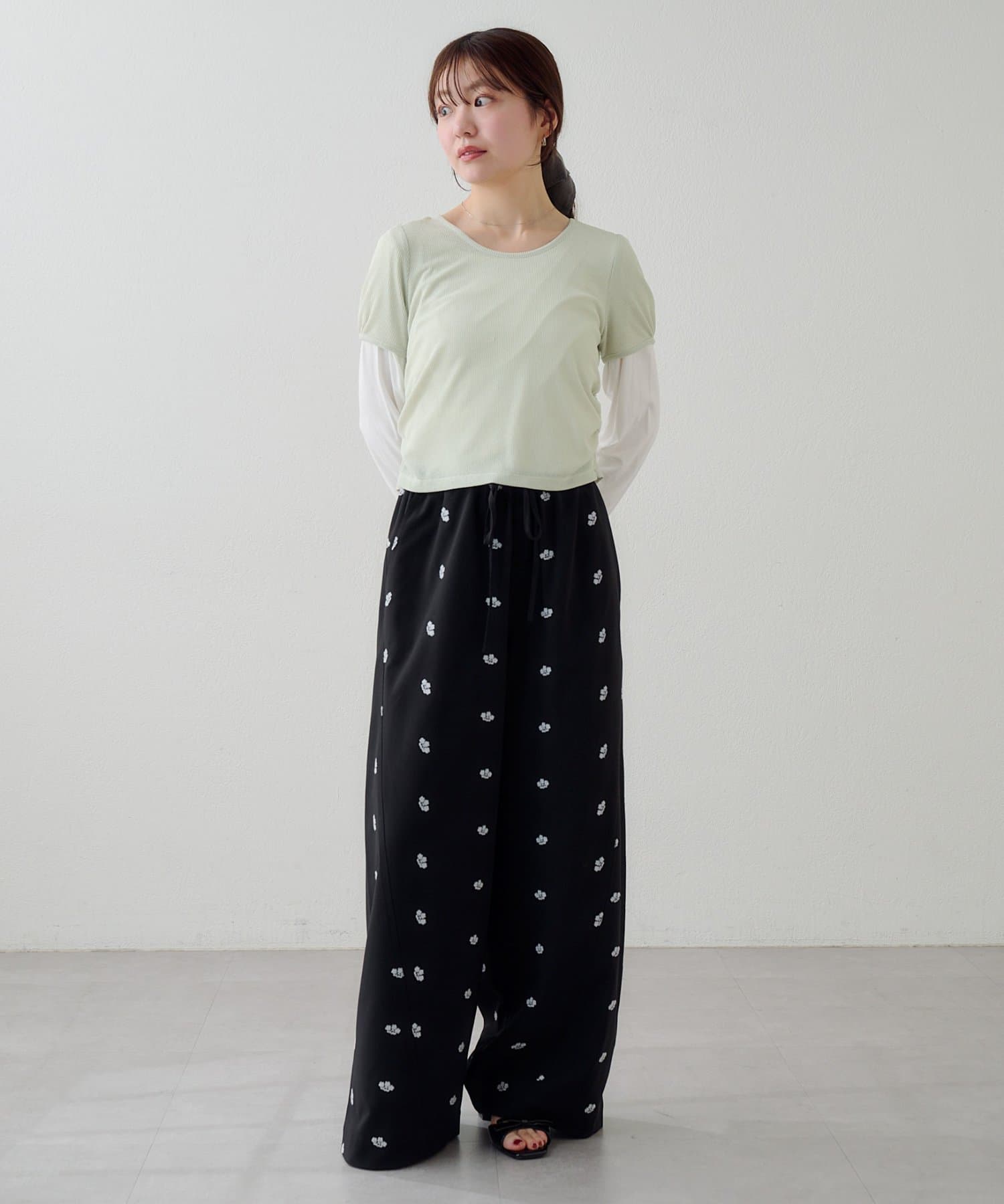 [2件SET] Kastane Sheer Layered Tee - Image 27