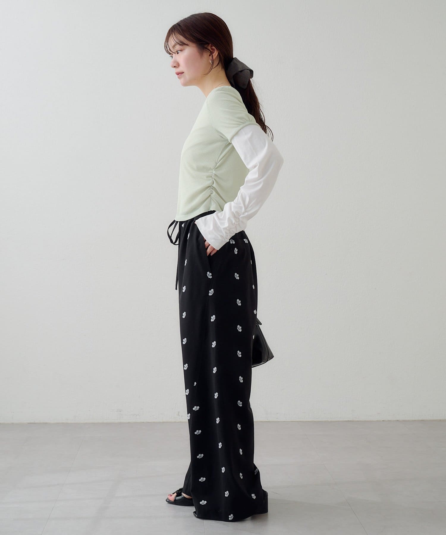[2件SET] Kastane Sheer Layered Tee - Image 28