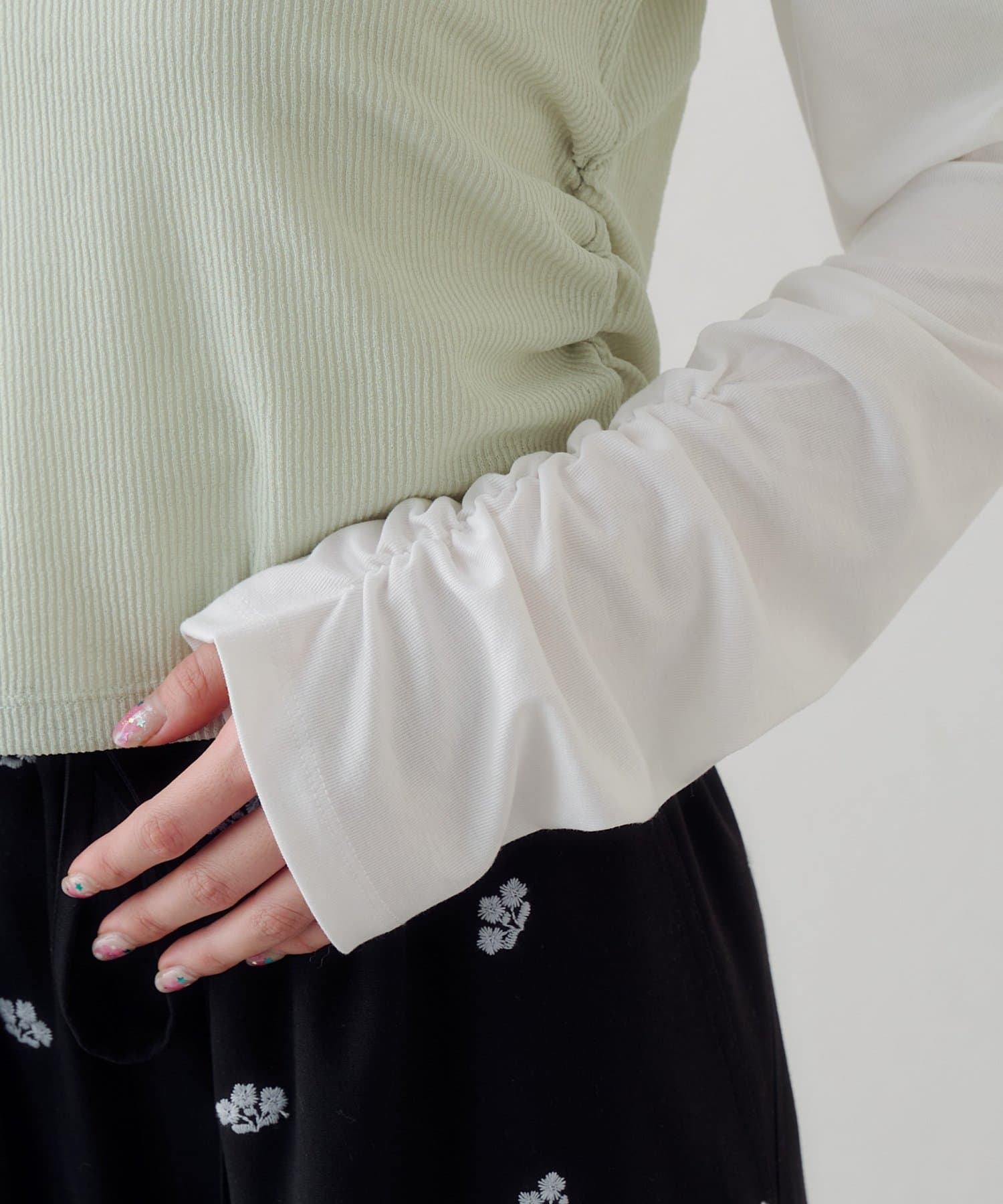 [2件SET] Kastane Sheer Layered Tee - Image 39
