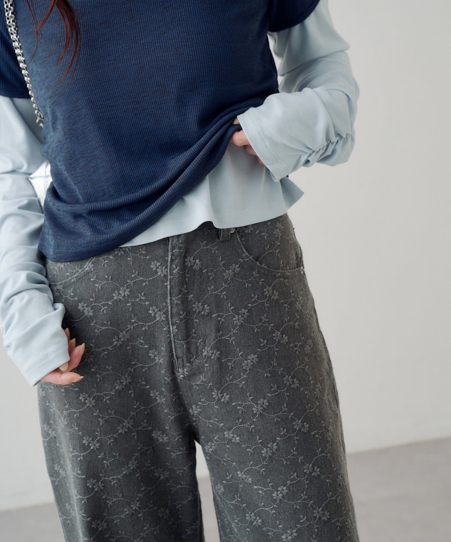 [2件SET] Kastane Sheer Layered Tee - Image 40