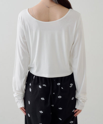 [2件SET] Kastane Sheer Layered Tee - Image 55