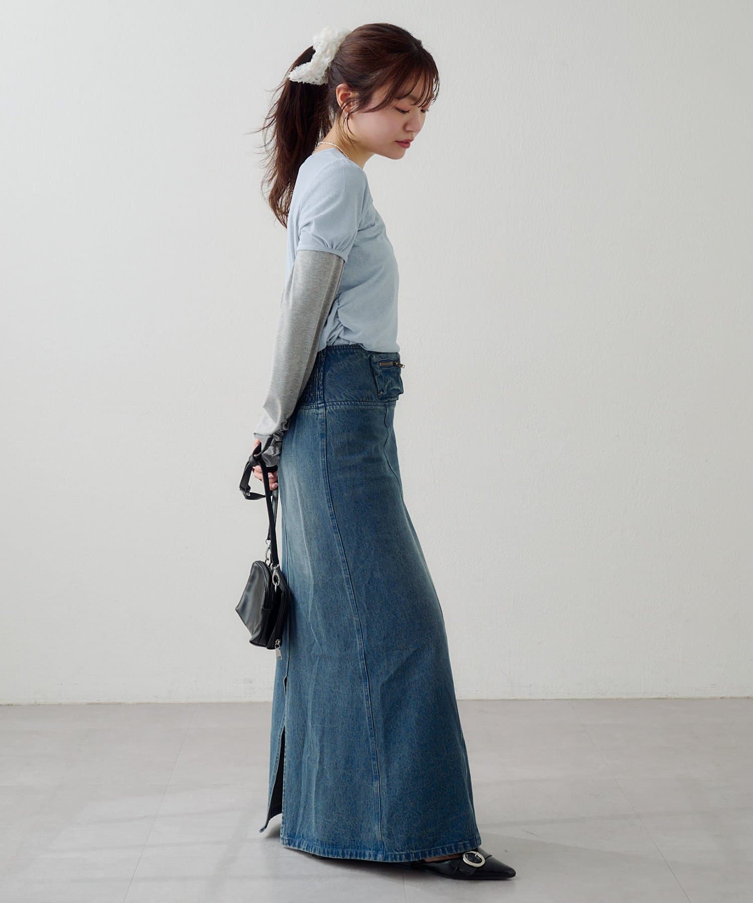 [2件SET] Kastane Sheer Layered Tee - Image 11
