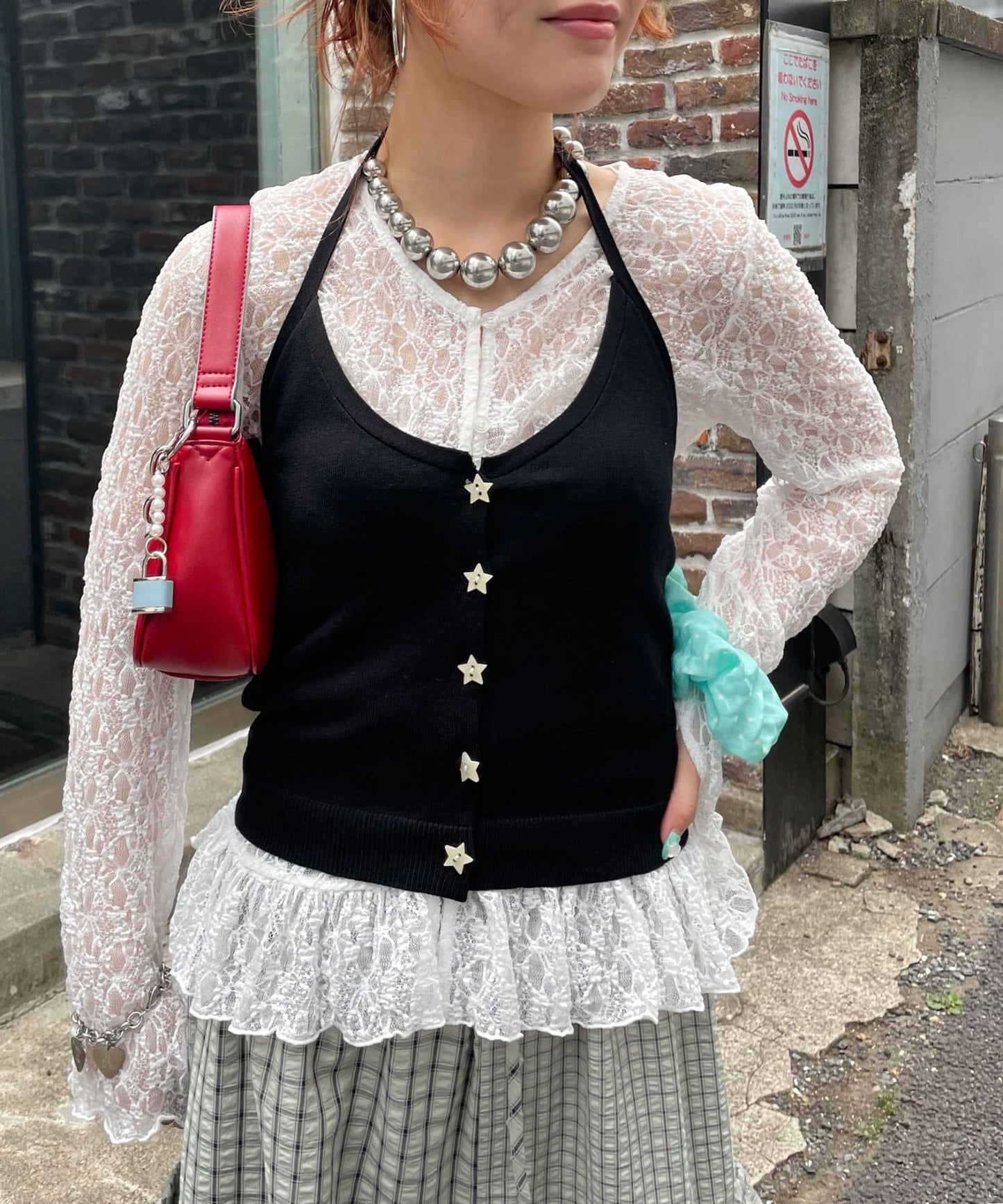 CIAOPANIC 星形鈕露背吊帶 - Image 17
