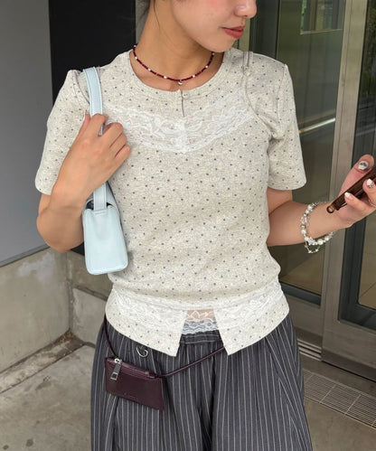 CIAOPANIC Lace吊帶背心 + 星星 pattern Cardigan - Image 14