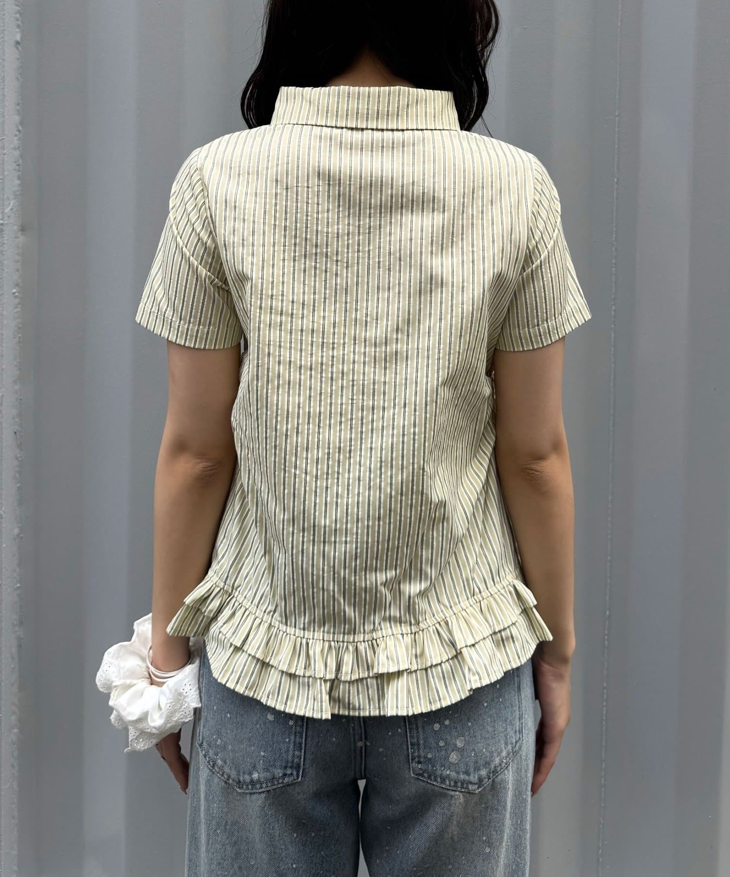 CIAOPANIC 荷葉邊下擺短袖襯衫 - Image 22