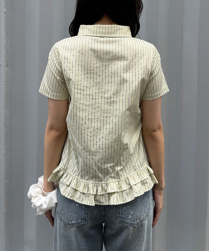 CIAOPANIC 荷葉邊下擺短袖襯衫 - Image 22