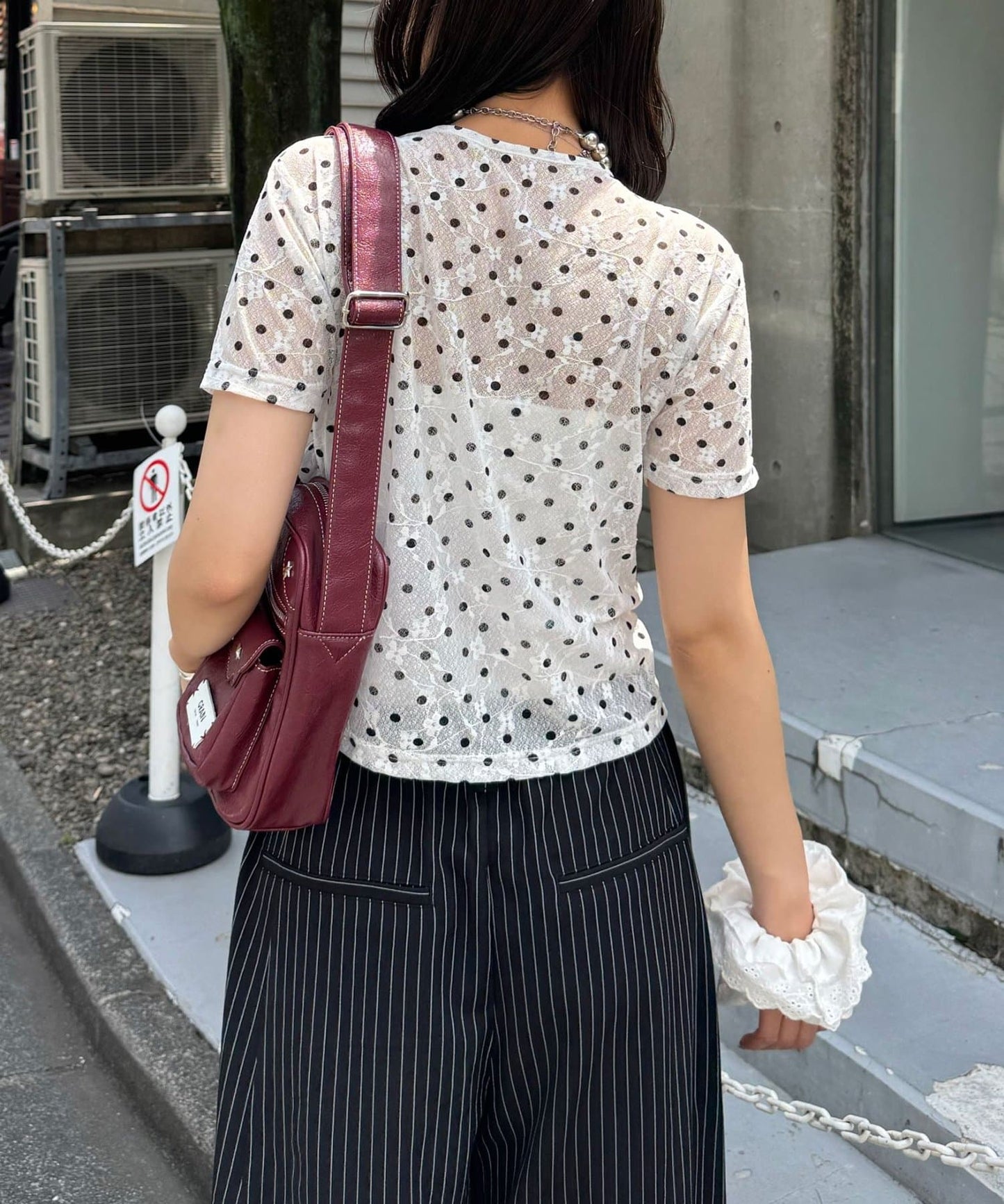 CIAOPANIC 褶皺波點Top - Image 7