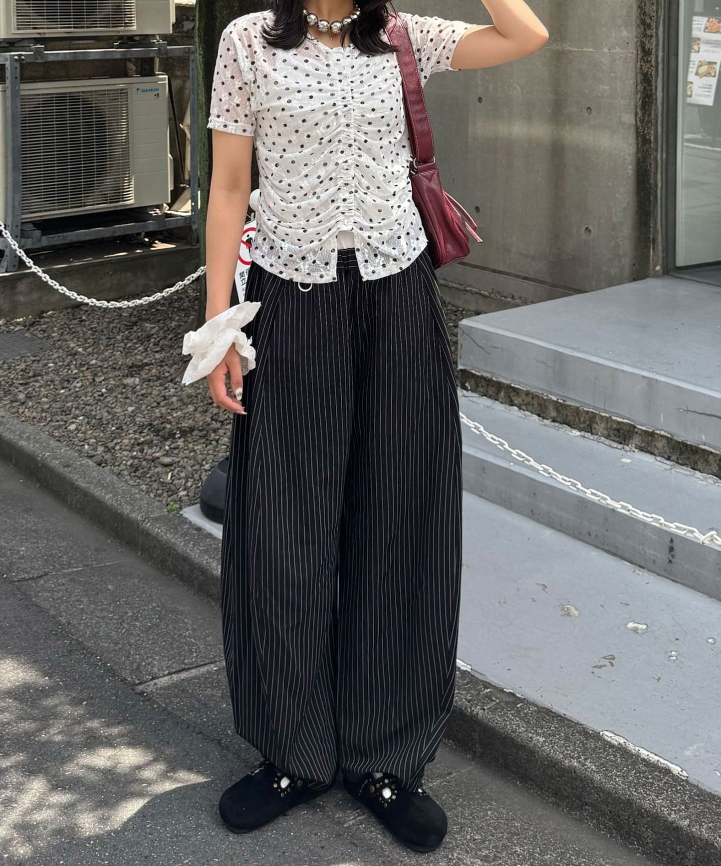 CIAOPANIC 褶皺波點Top - Image 8