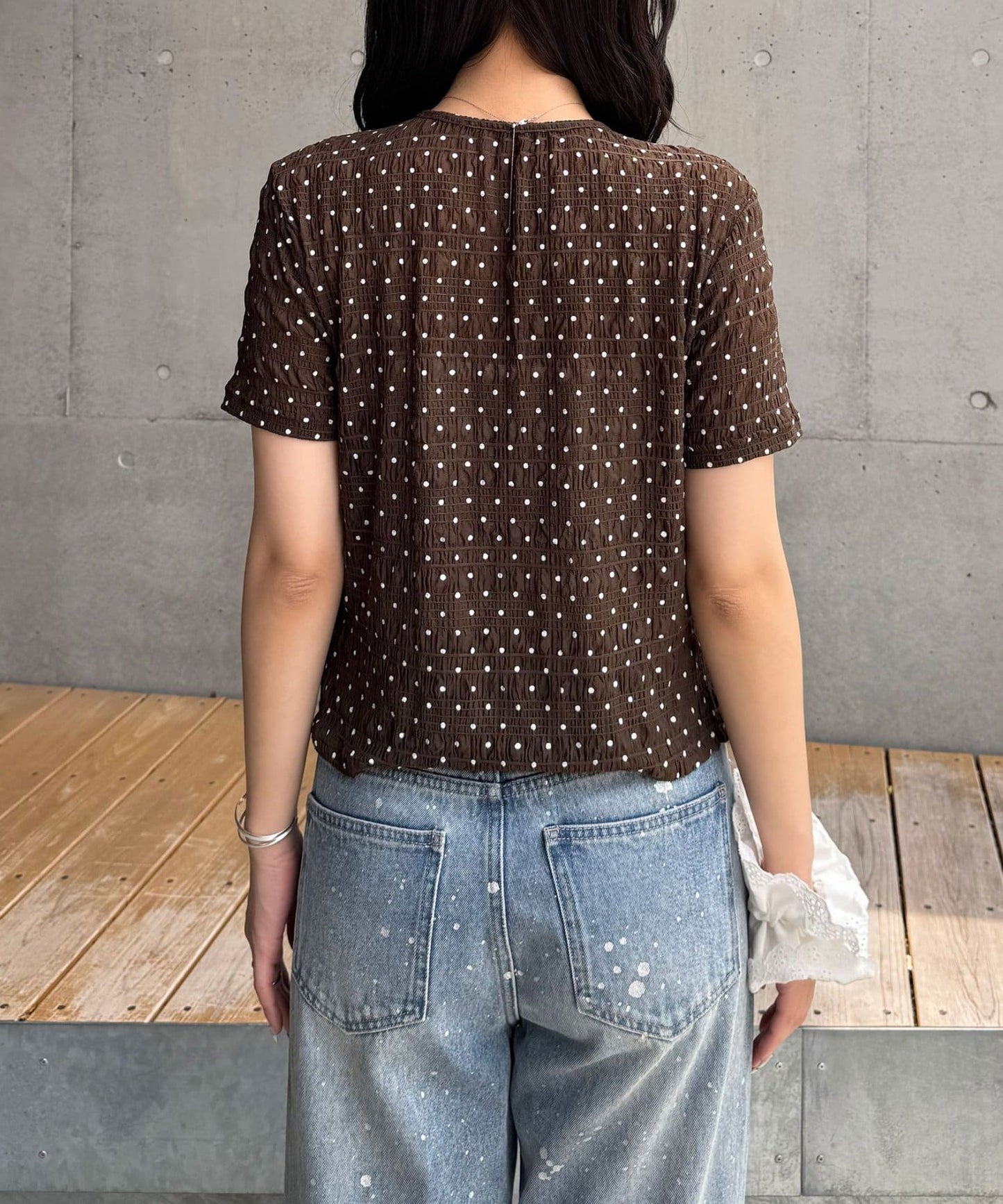 CIAOPANIC 褶皺波點Top - Image 19