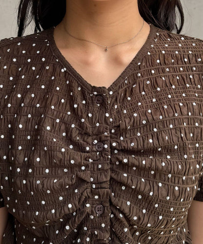 CIAOPANIC 褶皺波點Top - Image 20