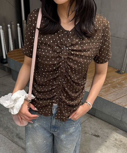 CIAOPANIC 褶皺波點Top - Image 11