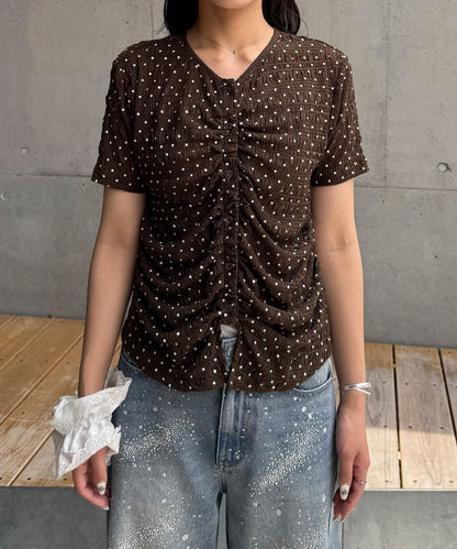 CIAOPANIC 褶皺波點Top - Image 17