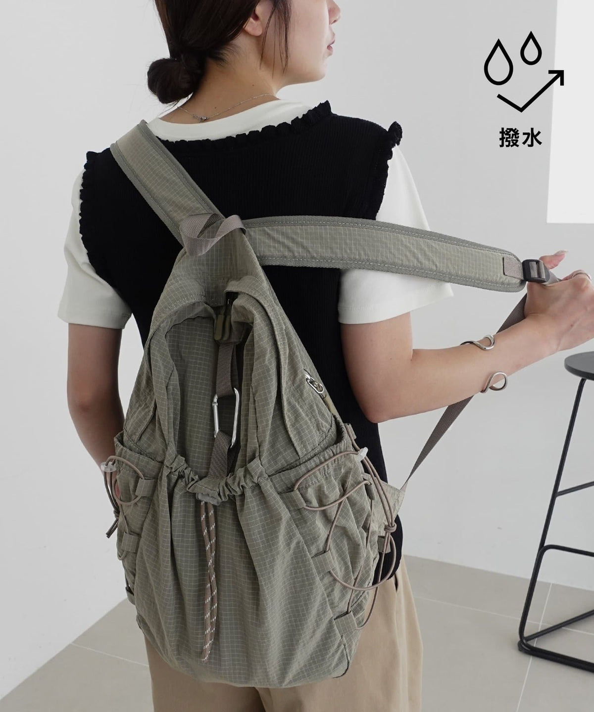 [10色] DISCOAT 防水輕量透backpack - Image 7