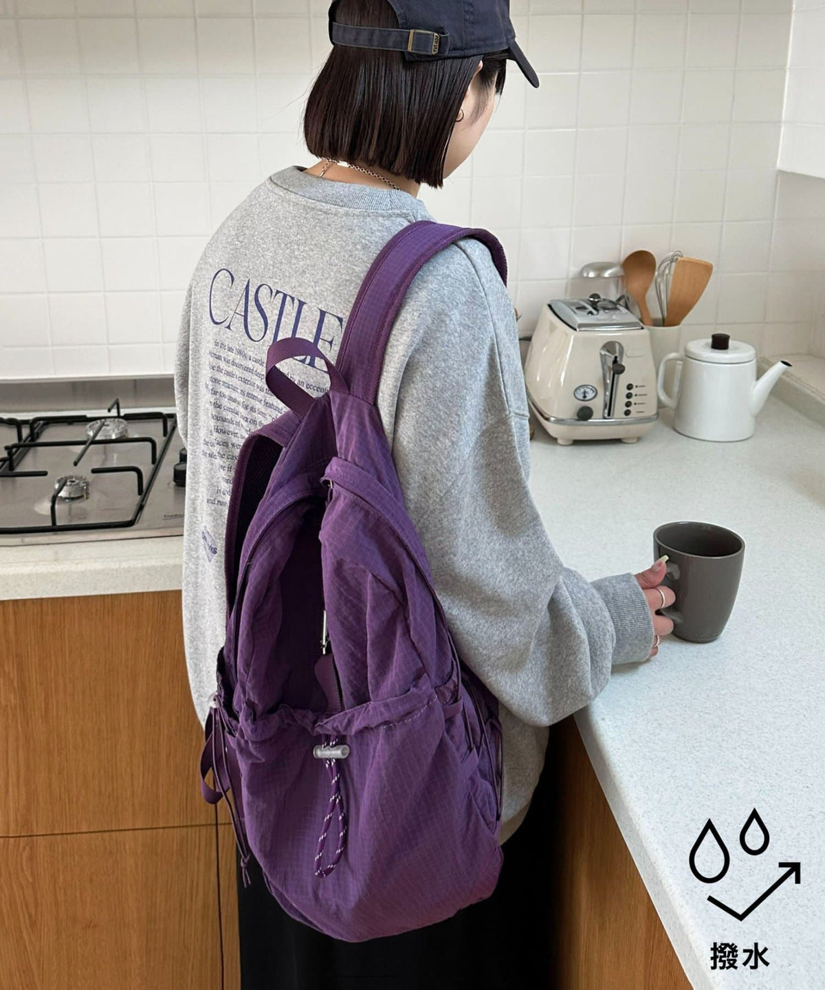 [10色] DISCOAT 防水輕量透backpack - Image 1