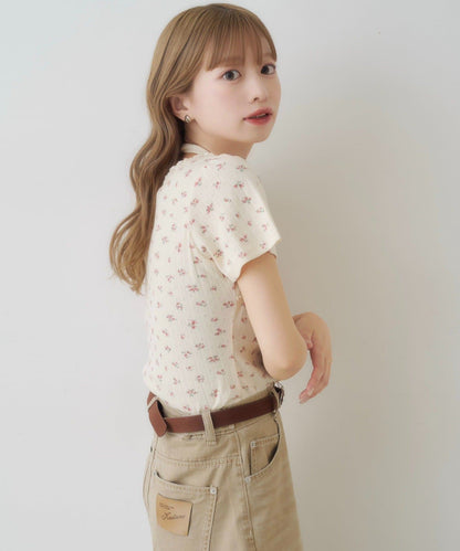 Kastane 羅紋V領Tee + Choker - Image 10