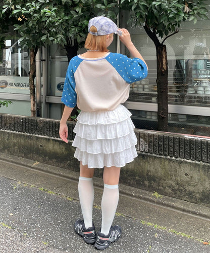 HELLO.SANFRANCISCO 窩夫格紋波點短袖Tee - Image 10