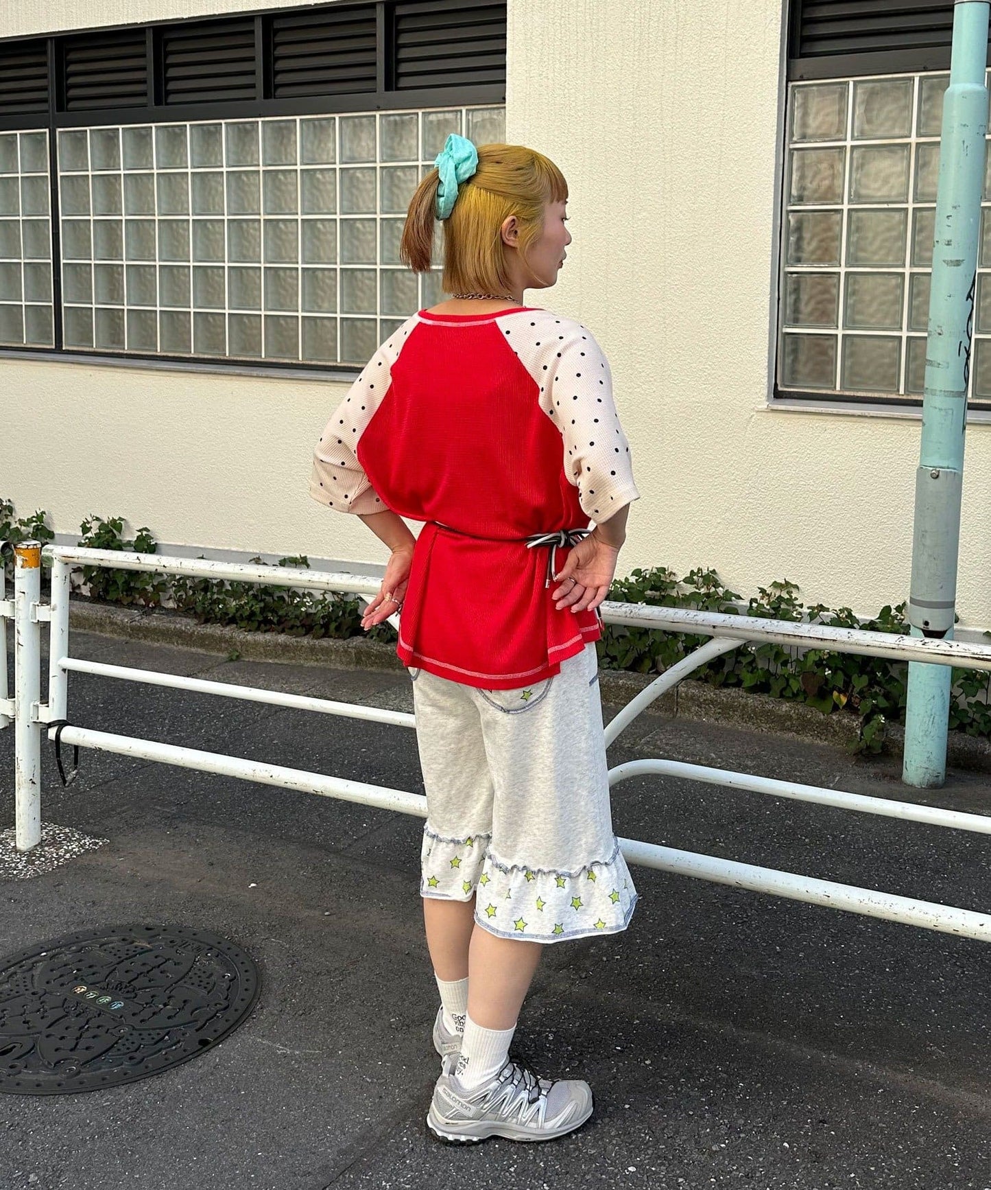 HELLO.SANFRANCISCO 窩夫格紋波點短袖Tee - Image 15