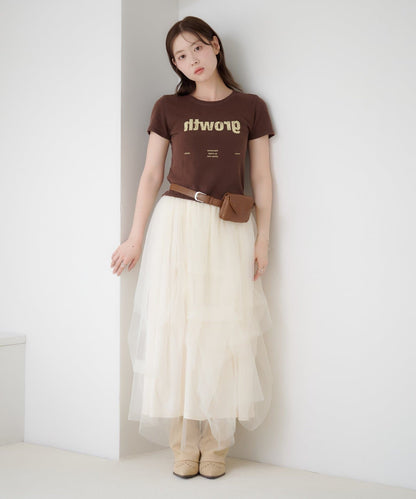 Kastane Random Tuck Tulle Skirt - Image 3