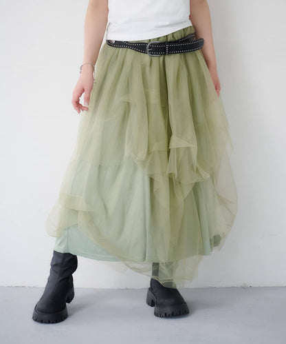 Kastane Random Tuck Tulle Skirt - Image 15