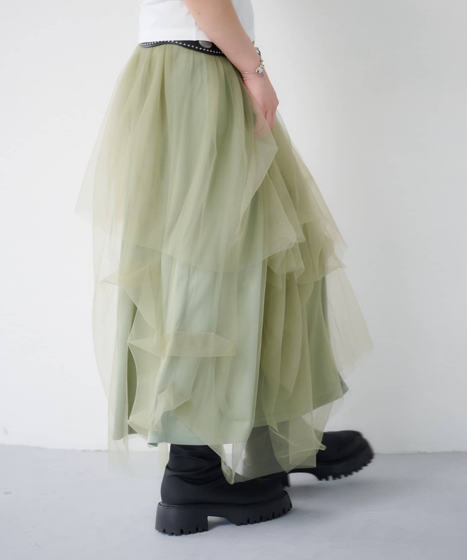 Kastane Random Tuck Tulle Skirt - Image 17