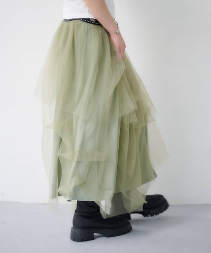 Kastane Random Tuck Tulle Skirt - Image 17