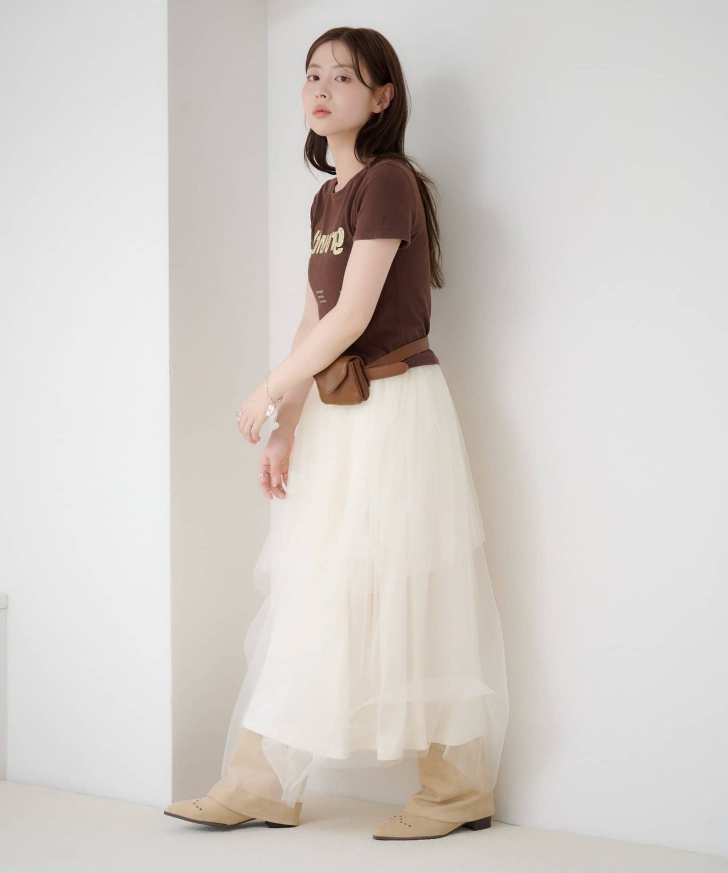 Kastane Random Tuck Tulle Skirt - Image 4