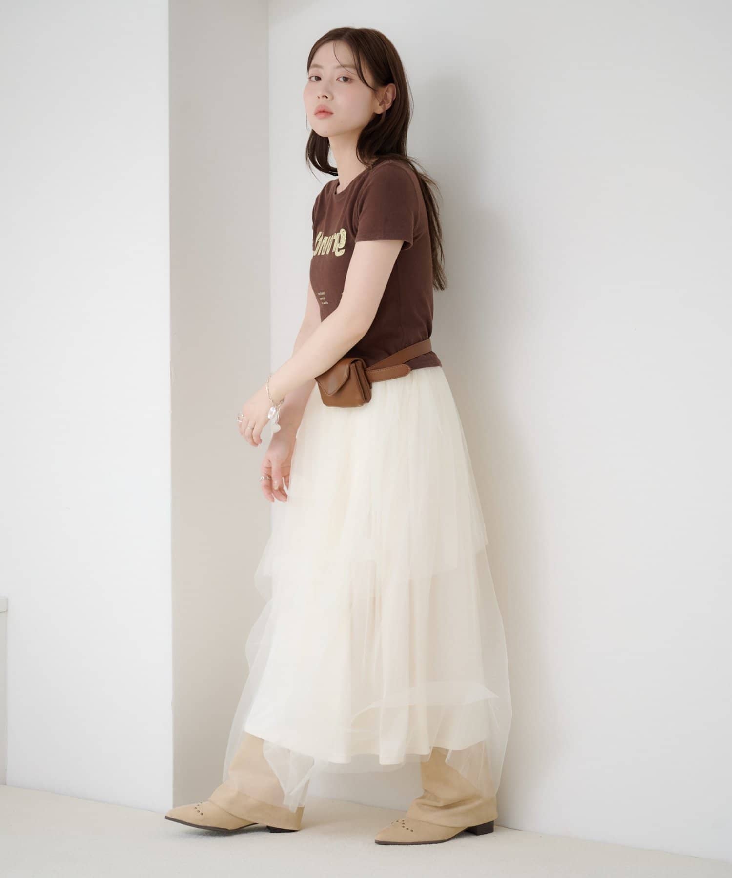 Kastane Random Tuck Tulle Skirt - Image 4