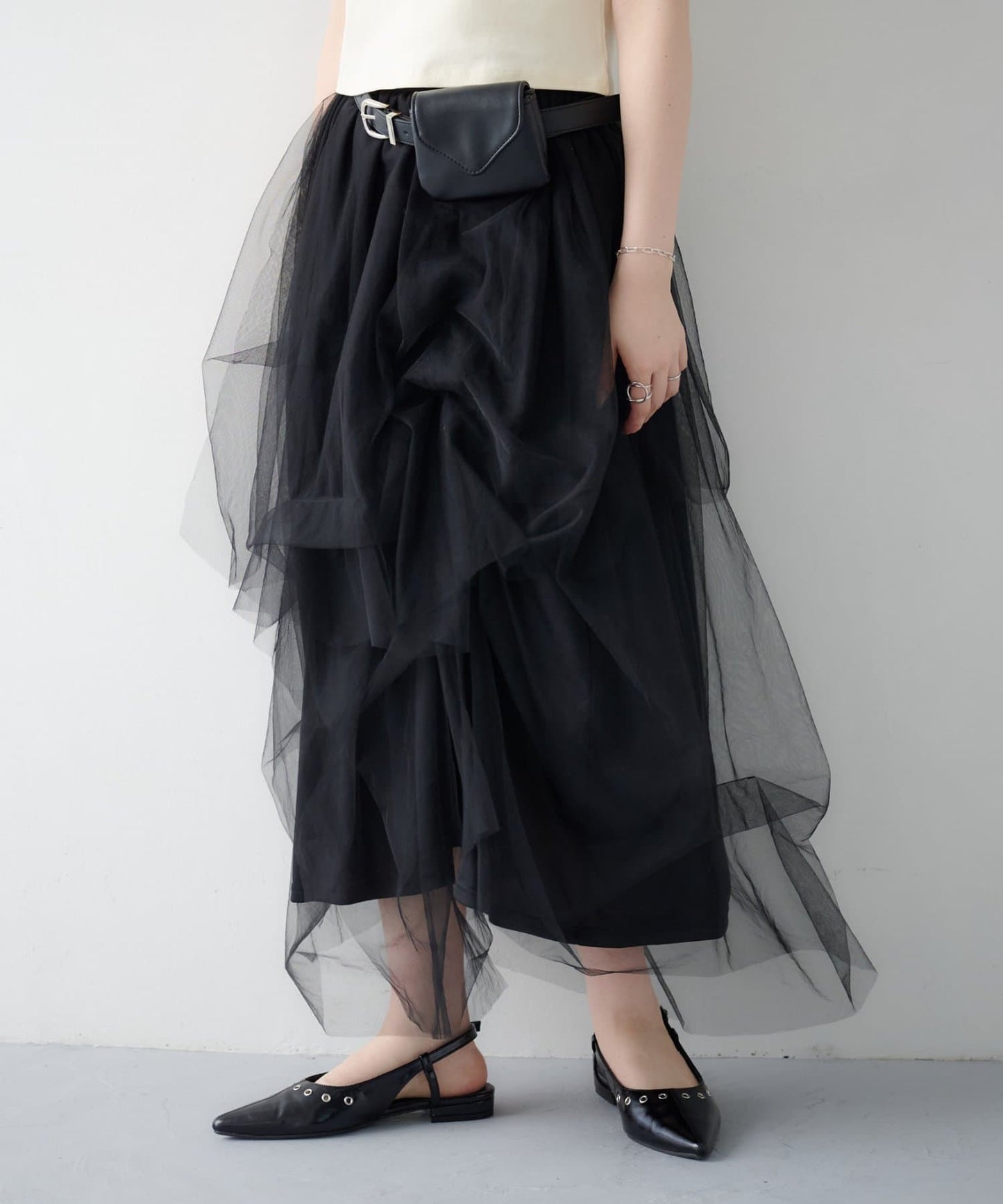 Kastane Random Tuck Tulle Skirt - Image 25