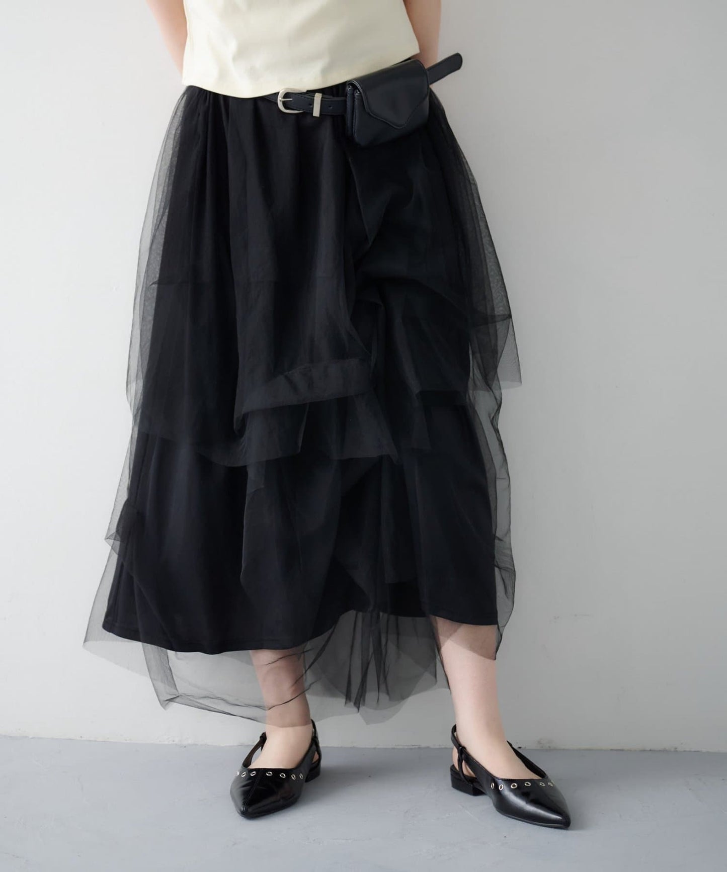 Kastane Random Tuck Tulle Skirt - Image 27