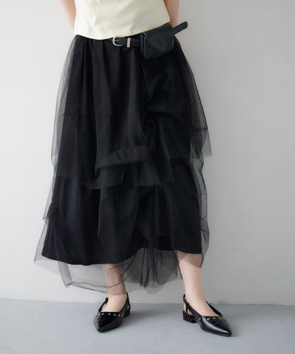 Kastane Random Tuck Tulle Skirt - Image 27
