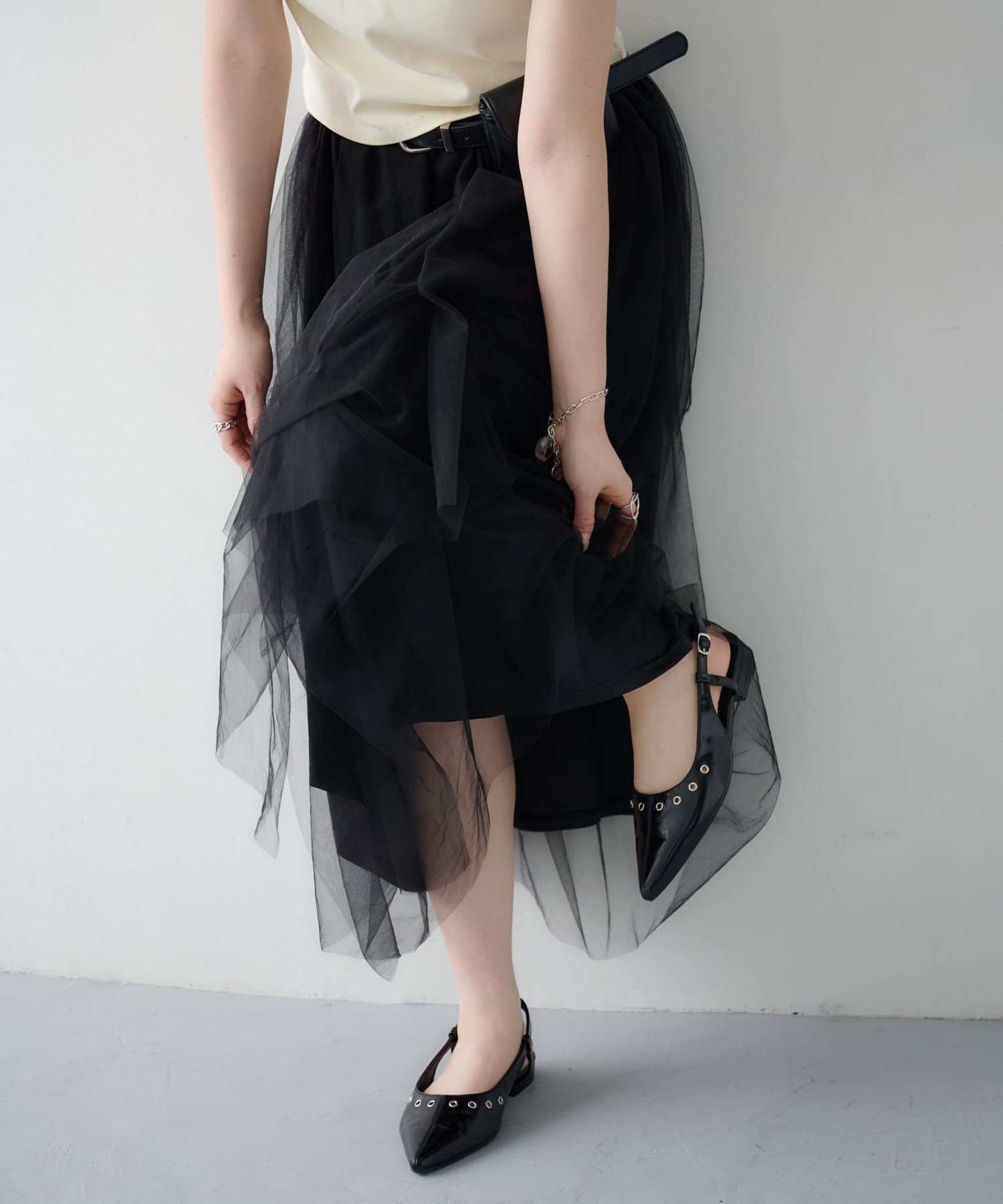 Kastane Random Tuck Tulle Skirt - Image 28