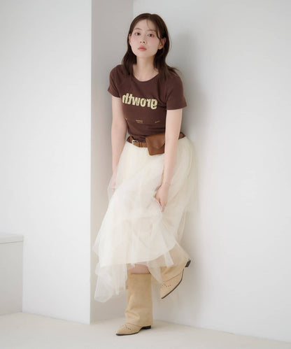 Kastane Random Tuck Tulle Skirt - Image 6