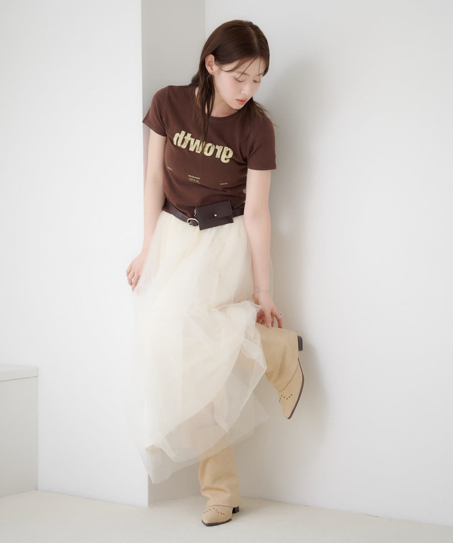 Kastane Random Tuck Tulle Skirt - Image 7