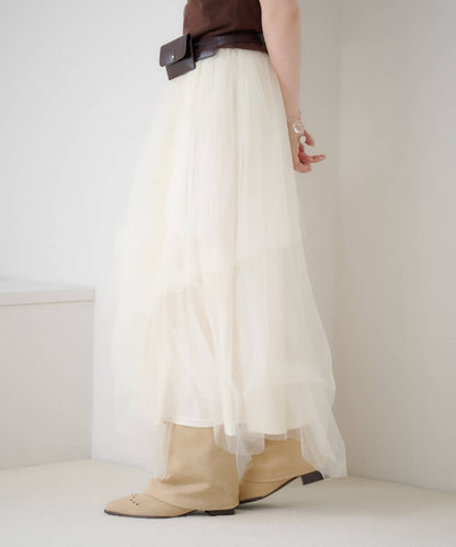 Kastane Random Tuck Tulle Skirt - Image 11