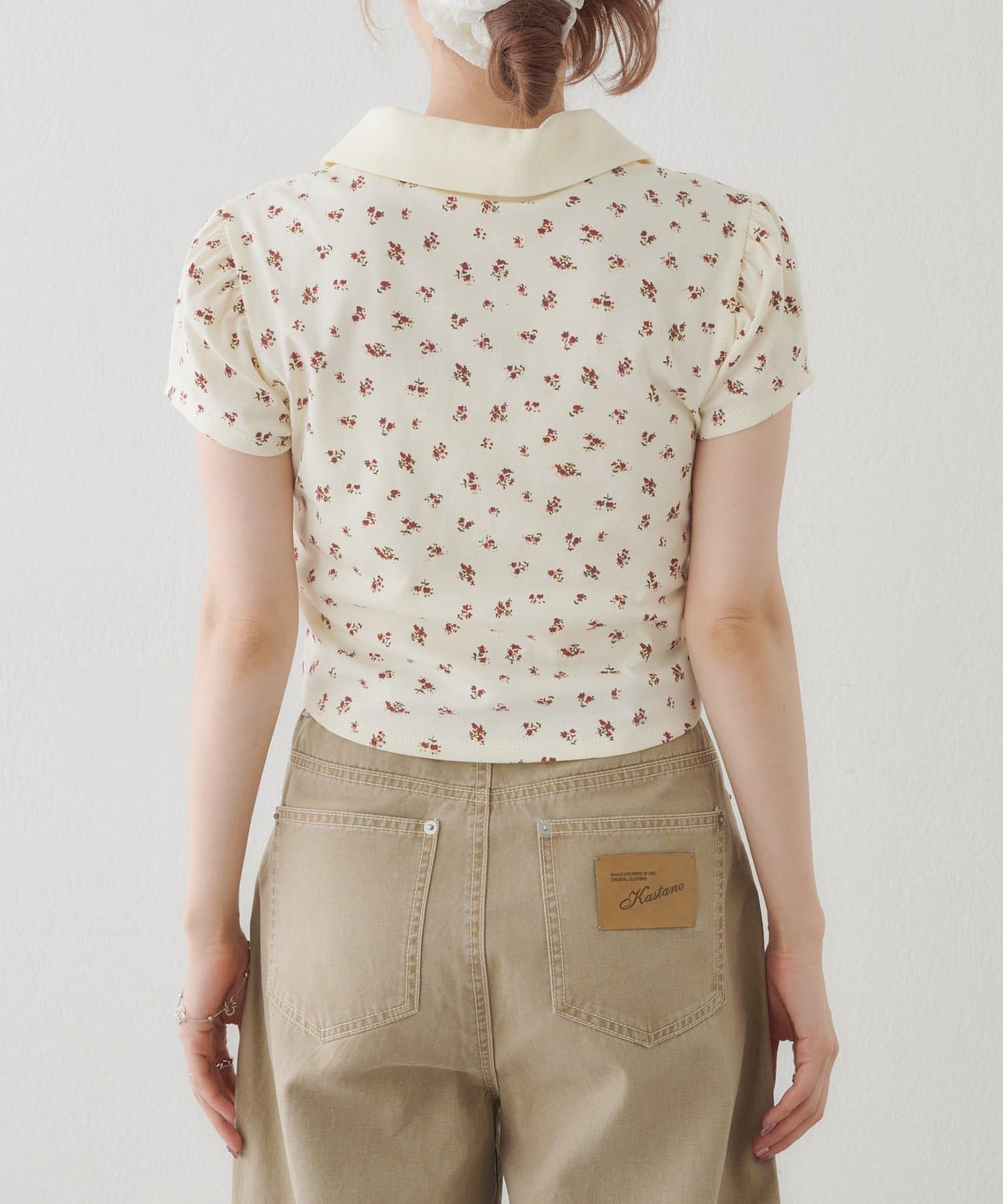 Kastane flower polo tee - Image 17