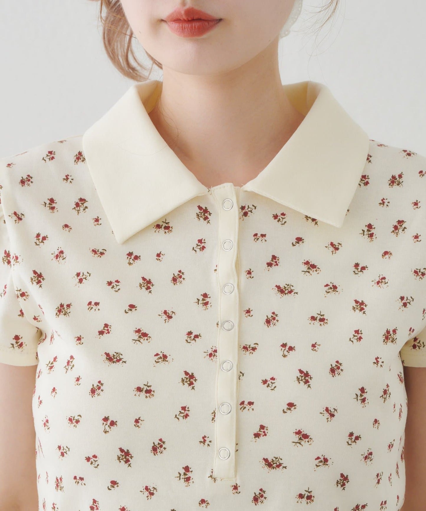 Kastane flower polo tee - Image 18