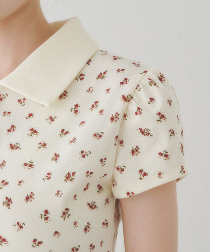 Kastane flower polo tee - Image 19