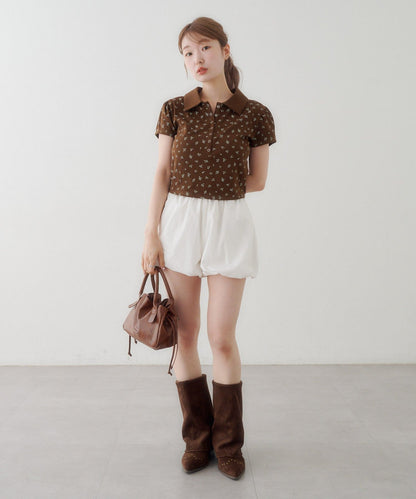 Kastane flower polo tee - Image 30
