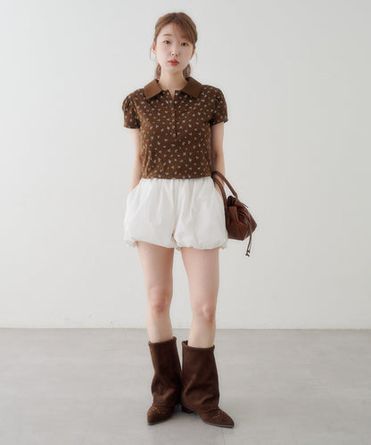 Kastane flower polo tee - Image 31